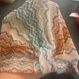 Missoni Head Wrap  Women Hat Multi Color Zig Zag